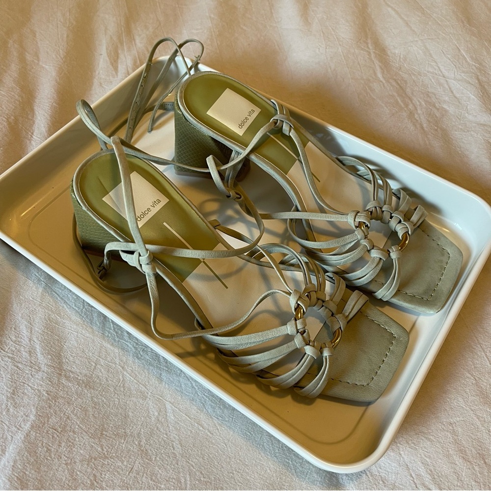 Dolce Vita Green Strappy Sandals